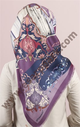 Piramit Tafta Dijital Eşarp 1946-40