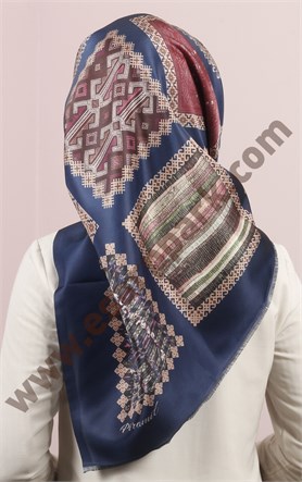 Piramit Tafta Dijital Eşarp 1946-42