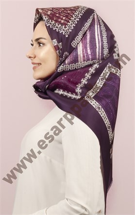 Piramit Tafta Dijital Eşarp 1946-43