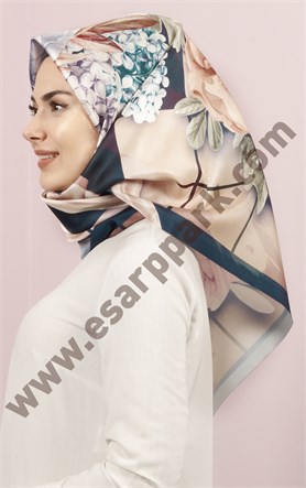 Piramit Tafta Dijital Eşarp 1946-5