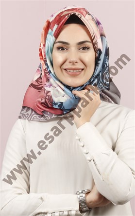 Piramit Tafta Dijital Eşarp 1946-6