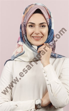 Piramit Tafta Dijital Eşarp 1946-8