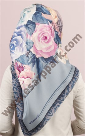 Piramit Tafta Dijital Eşarp 1946-8