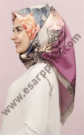 Piramit Tafta Dijital Eşarp 1946-9