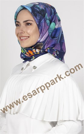 Piramit Twill İpek Eşarp 1841-1