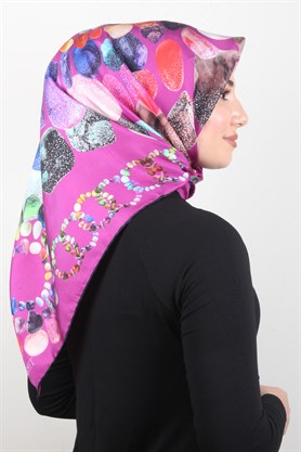 Piramit Twill İpek Eşarp 1841-2