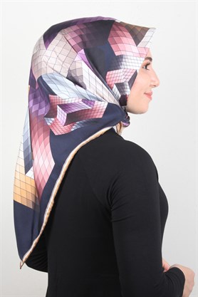 Piramit Twill İpek Eşarp 1842-1