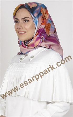 Piramit Twill İpek Eşarp 1843-1