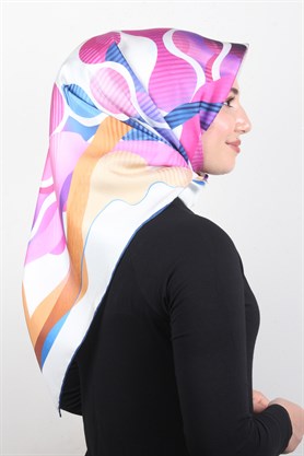 Piramit Twill İpek Eşarp 1844-3