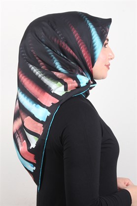 Piramit Twill İpek Eşarp 1848-3