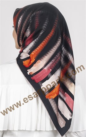 Piramit Twill İpek Eşarp 1848-5