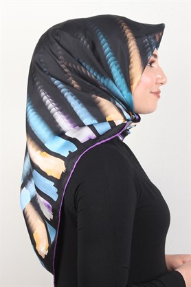 Piramit Twill İpek Eşarp 1848-7