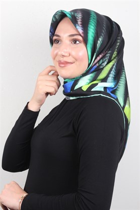 Piramit Twill İpek Eşarp 1848-8