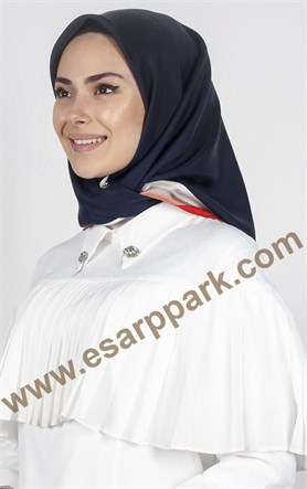 Piramit Twill İpek Eşarp 1849-3