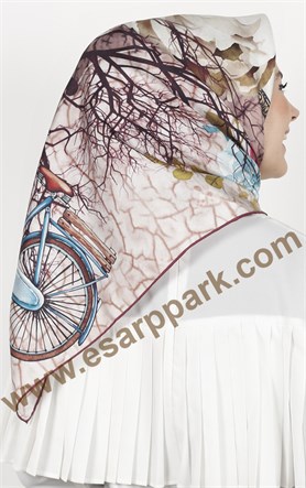 Piramit Twill İpek Eşarp 1850-3