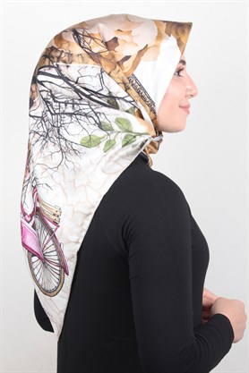 Piramit Twill İpek Eşarp 1850-4