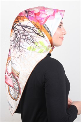 Piramit Twill İpek Eşarp 1850-5