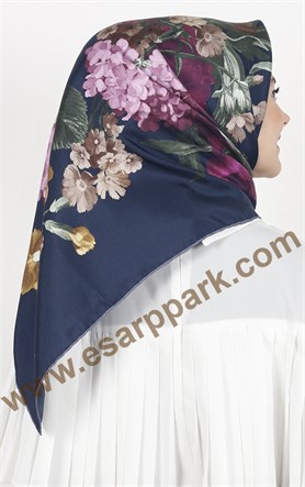 Piramit Twill İpek Eşarp 1851-10