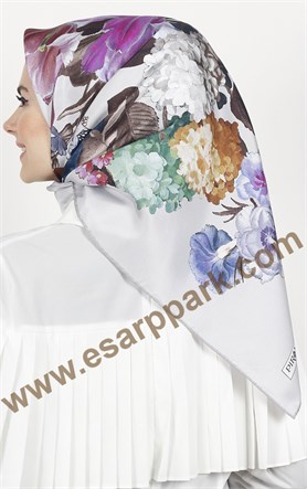 Piramit Twill İpek Eşarp 1851-2