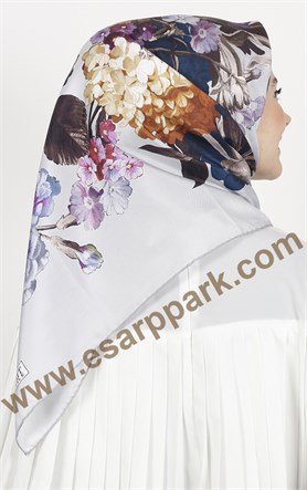 Piramit Twill İpek Eşarp 1851-2