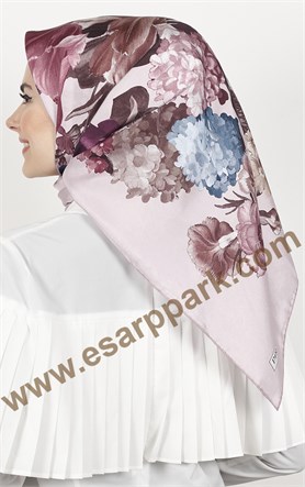 Piramit Twill İpek Eşarp 1851-4