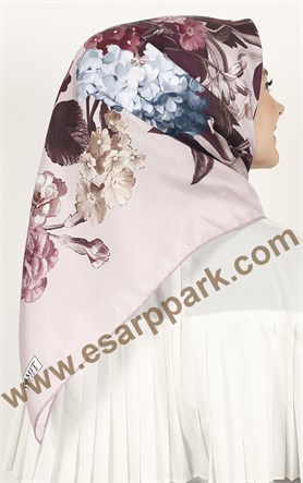 Piramit Twill İpek Eşarp 1851-4