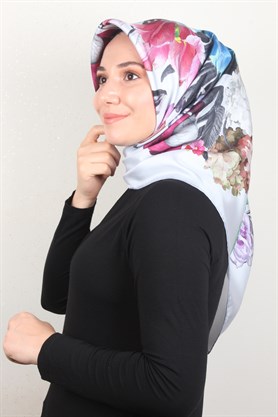 Piramit Twill İpek Eşarp 1851-5