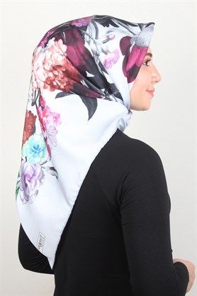 Piramit Twill İpek Eşarp 1851-5