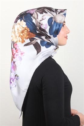 Piramit Twill İpek Eşarp 1851-8