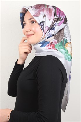 Piramit Twill İpek Eşarp 1851-8