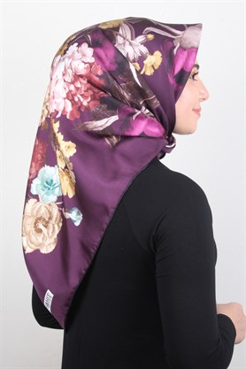 Piramit Twill İpek Eşarp 1851-9