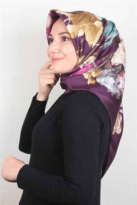 Piramit Twill İpek Eşarp 1851-9