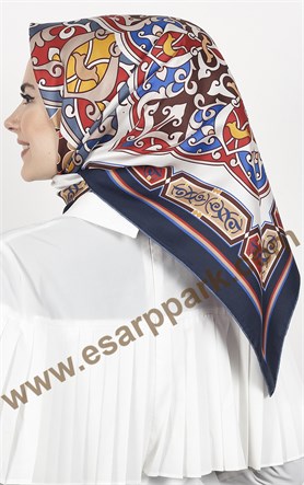 Piramit Twill İpek Eşarp 1852-4