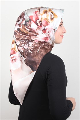 Piramit Twill İpek Eşarp 1853-2