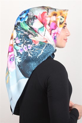 Piramit Twill İpek Eşarp 1853-4