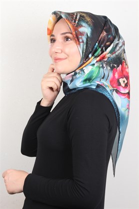 Piramit Twill İpek Eşarp 1853-4