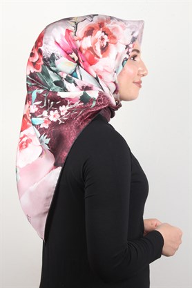 Piramit Twill İpek Eşarp 1853-6