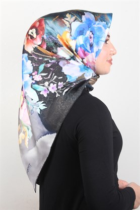 Piramit Twill İpek Eşarp 1853-8