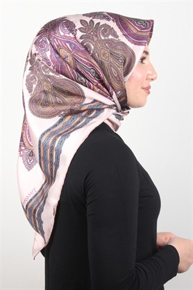 Piramit Twill İpek Eşarp 1854-4