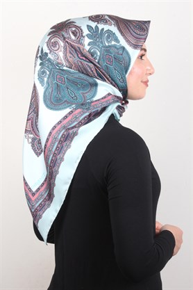 Piramit Twill İpek Eşarp 1854-6