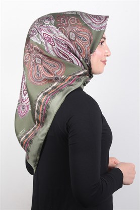 Piramit Twill İpek Eşarp 1854-7