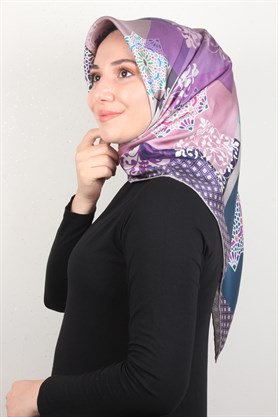 Piramit Twill İpek Eşarp 1865-4