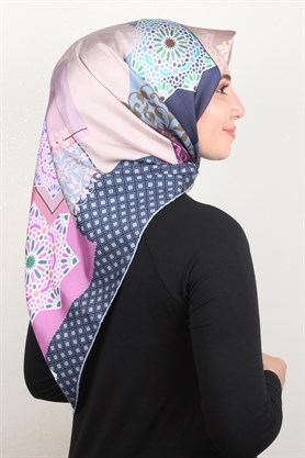 Piramit Twill İpek Eşarp 1865-6