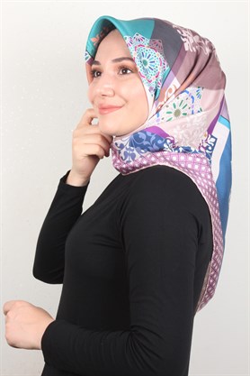 Piramit Twill İpek Eşarp 1865-9