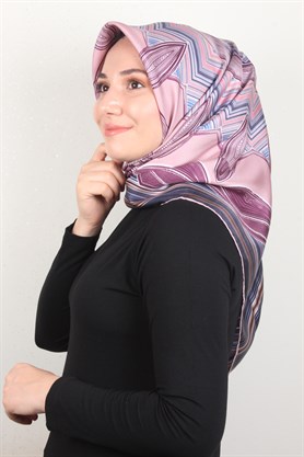 Piramit Twill İpek Eşarp 1866-3