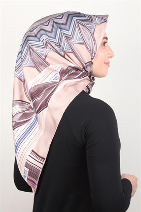 Piramit Twill İpek Eşarp 1866-5