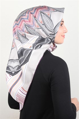 Piramit Twill İpek Eşarp 1866-8