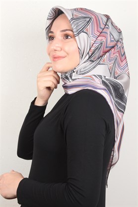 Piramit Twill İpek Eşarp 1866-8