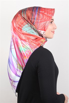 Piramit Twill İpek Eşarp 1867-4