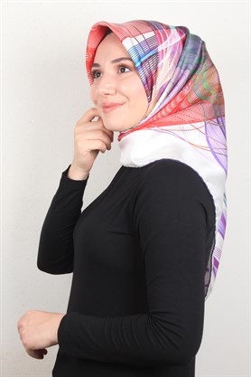 Piramit Twill İpek Eşarp 1867-4